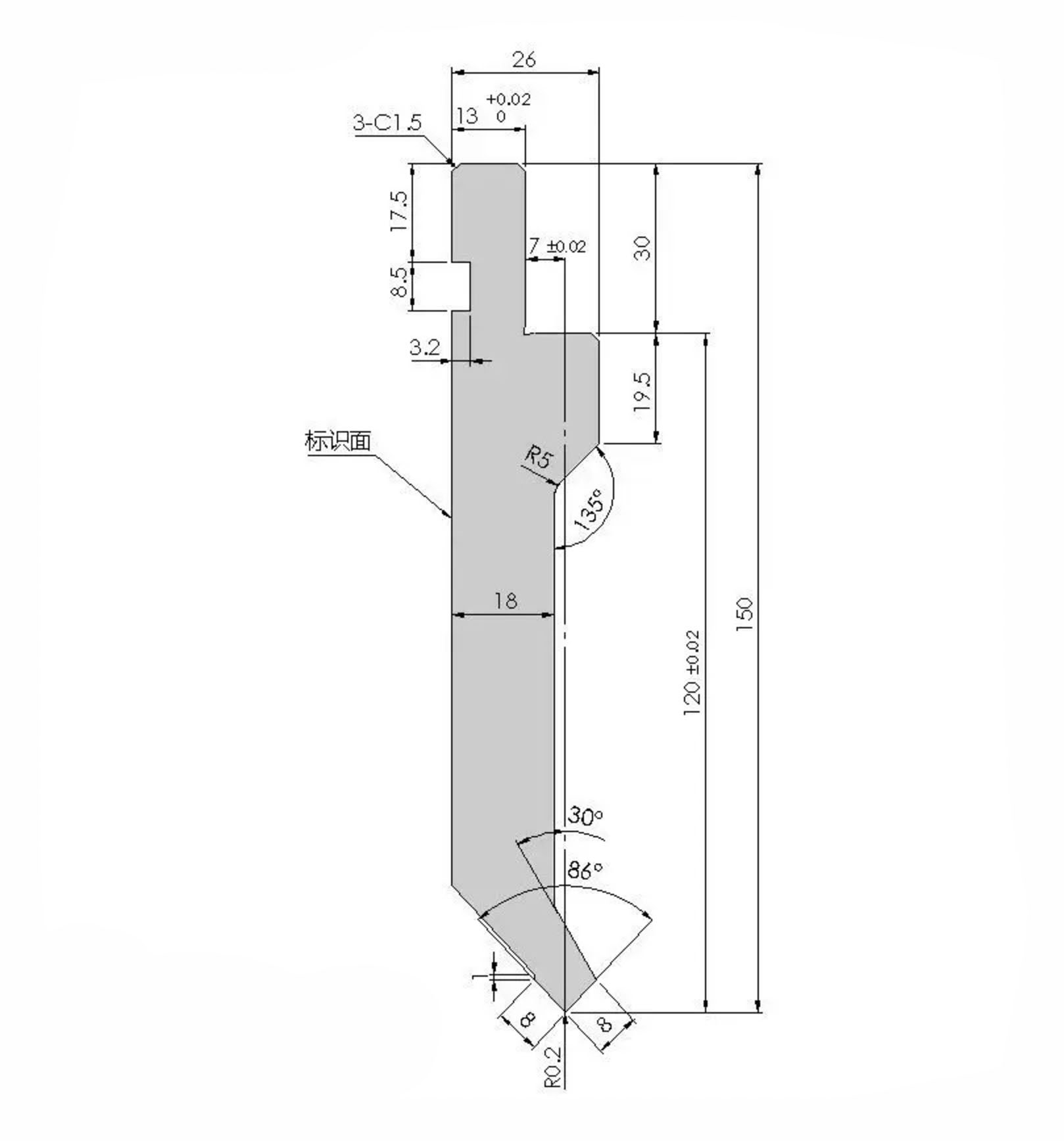 42crmo Инструмент для листогибочного пресса