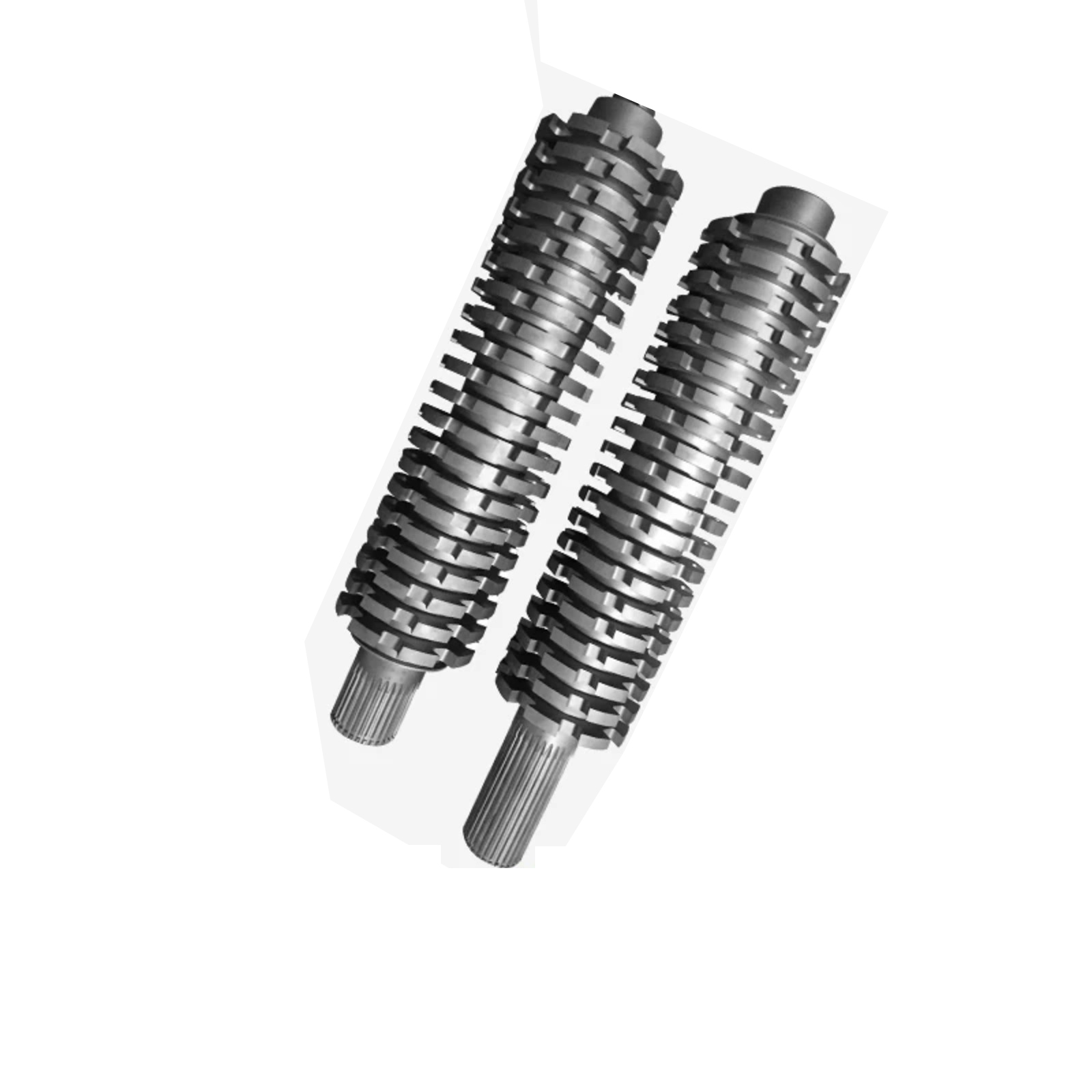 Двухвальный ротор измельчителя и настройка ножа