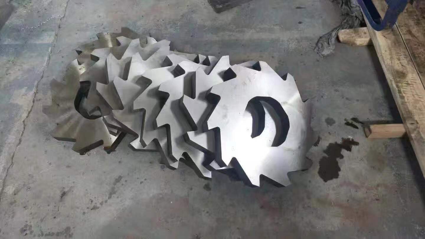 Изготовленные на заказ лезвия измельчителя с двойным валом SKD-11 для переработки пластика